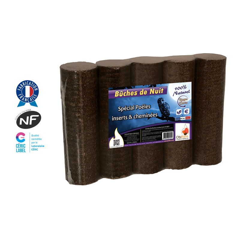 Bûches bois compressé de nuit - Cdiscount Bricolage